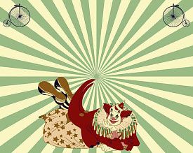 Пушистый ковер для детей КЛОУН