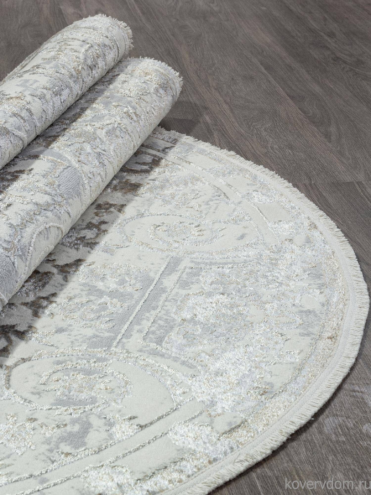 Ковер SAHARA-A 00765A GREY FDY / CREAM HB Овал