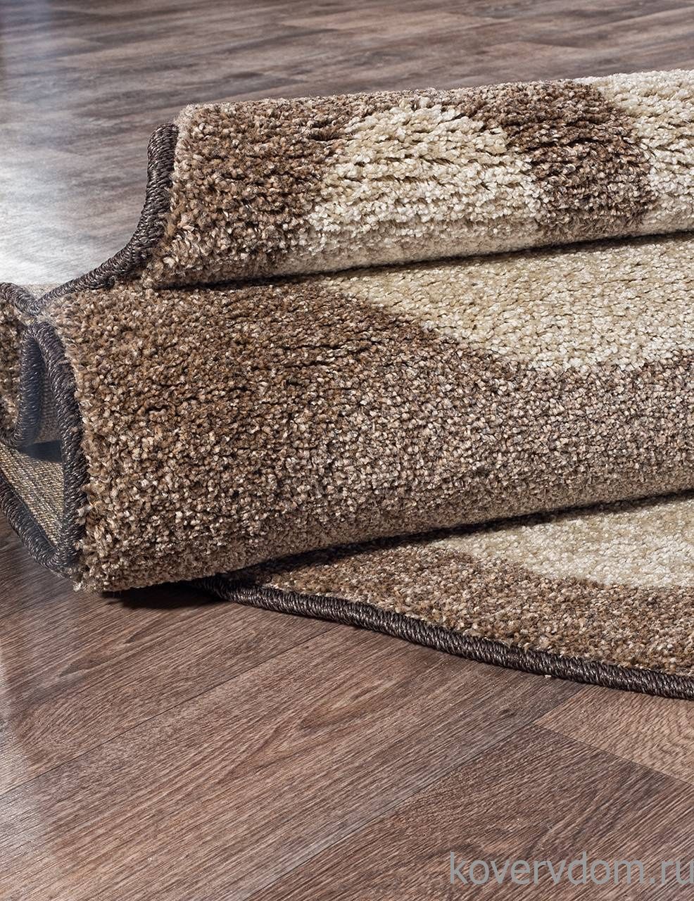 Ковер PLATINUM T621 D.BEIGE-BROWN Овал