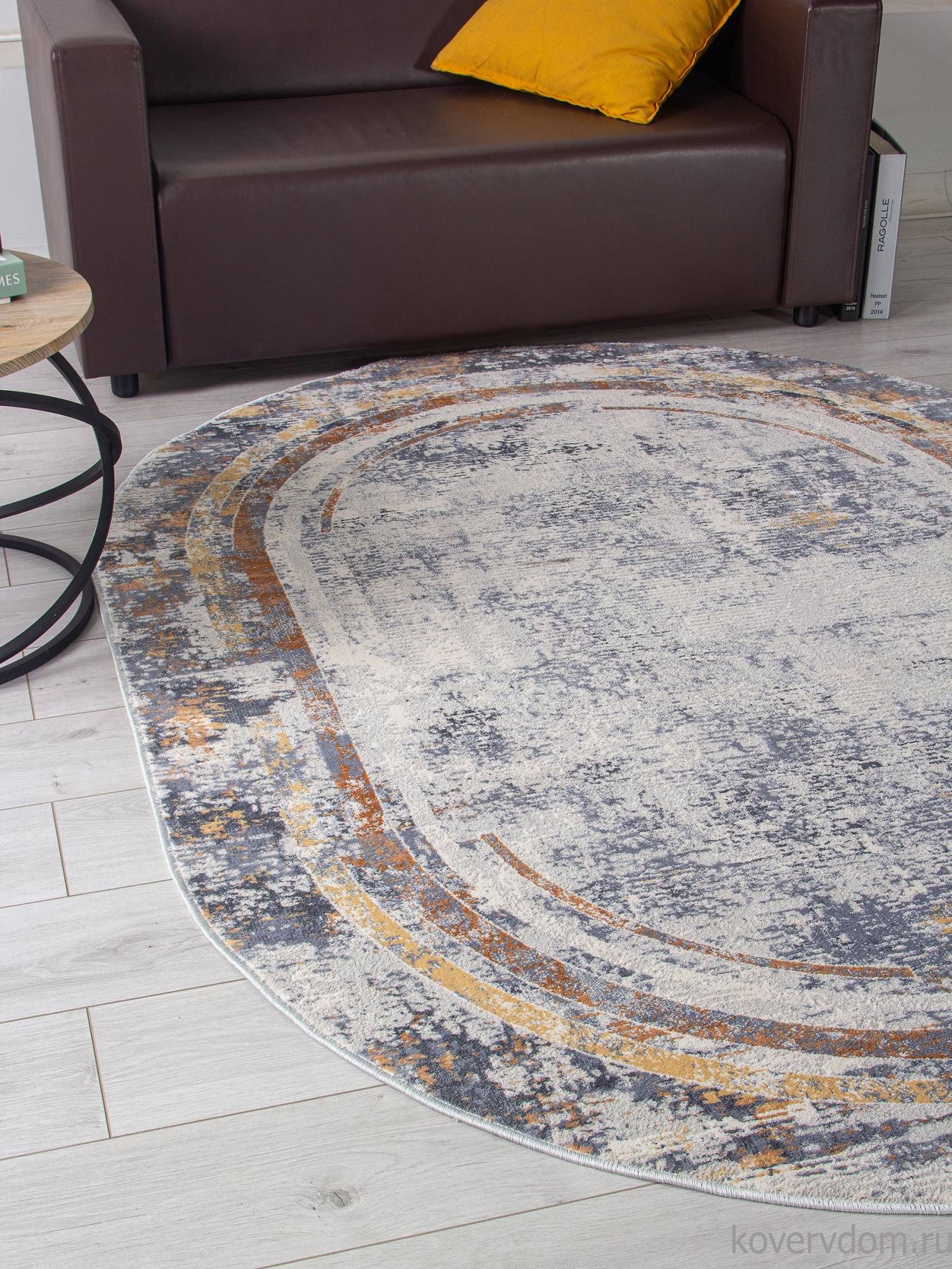 Ковер ZUMMA F258 ORANGE Овал