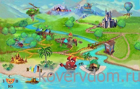 Детский ковер с индивидуальным рисунком