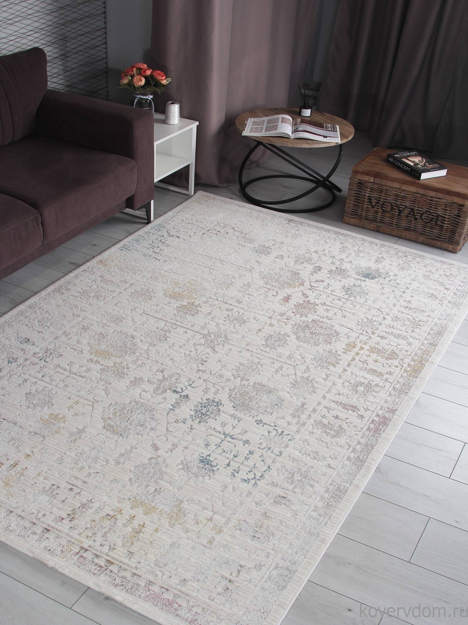 Ковер LILY 9308C S.WHITE / P.CREAM