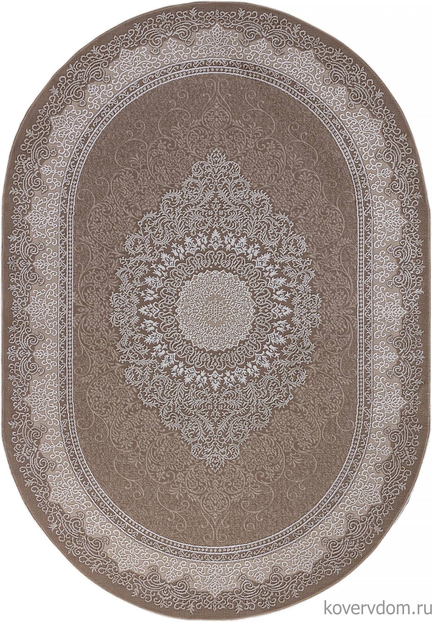 Ковер ARMINA 04076A BROWN / BROWN Овал
