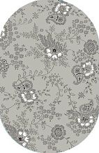 Ковер Графит 30760-55 ОВАЛ
