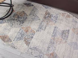 Прямоугольный ковер ZUMMA F257 ORANGE Овал