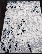 Ковер в гостиную бирюзовый PALERMO F420 GRAY