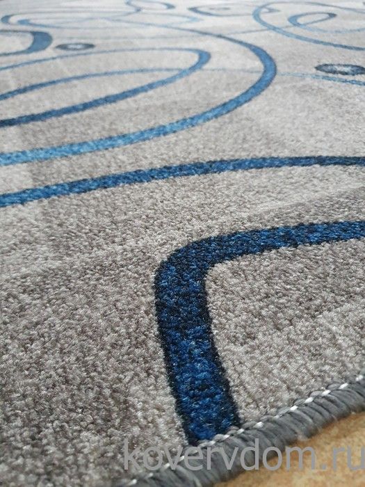 Ковер-палас  АБСТРАКЦИЯ 980-47 серо-синий 