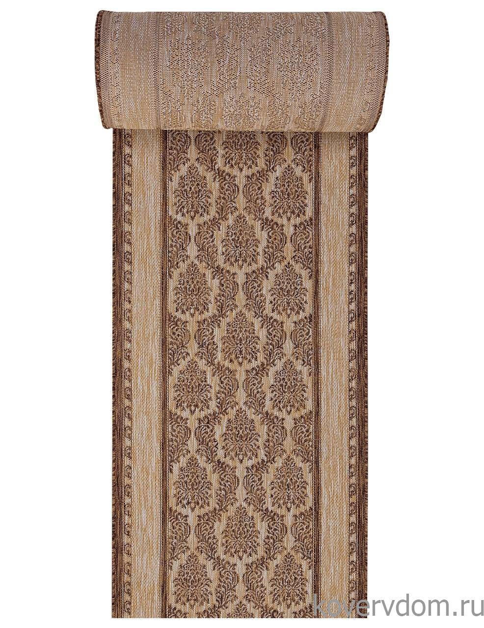 Ковровая дорожка циновка VEGAS S001 BEIGE-BROWN