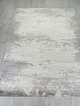 Пушистый круглый ковер NATUREL D994 GRAY