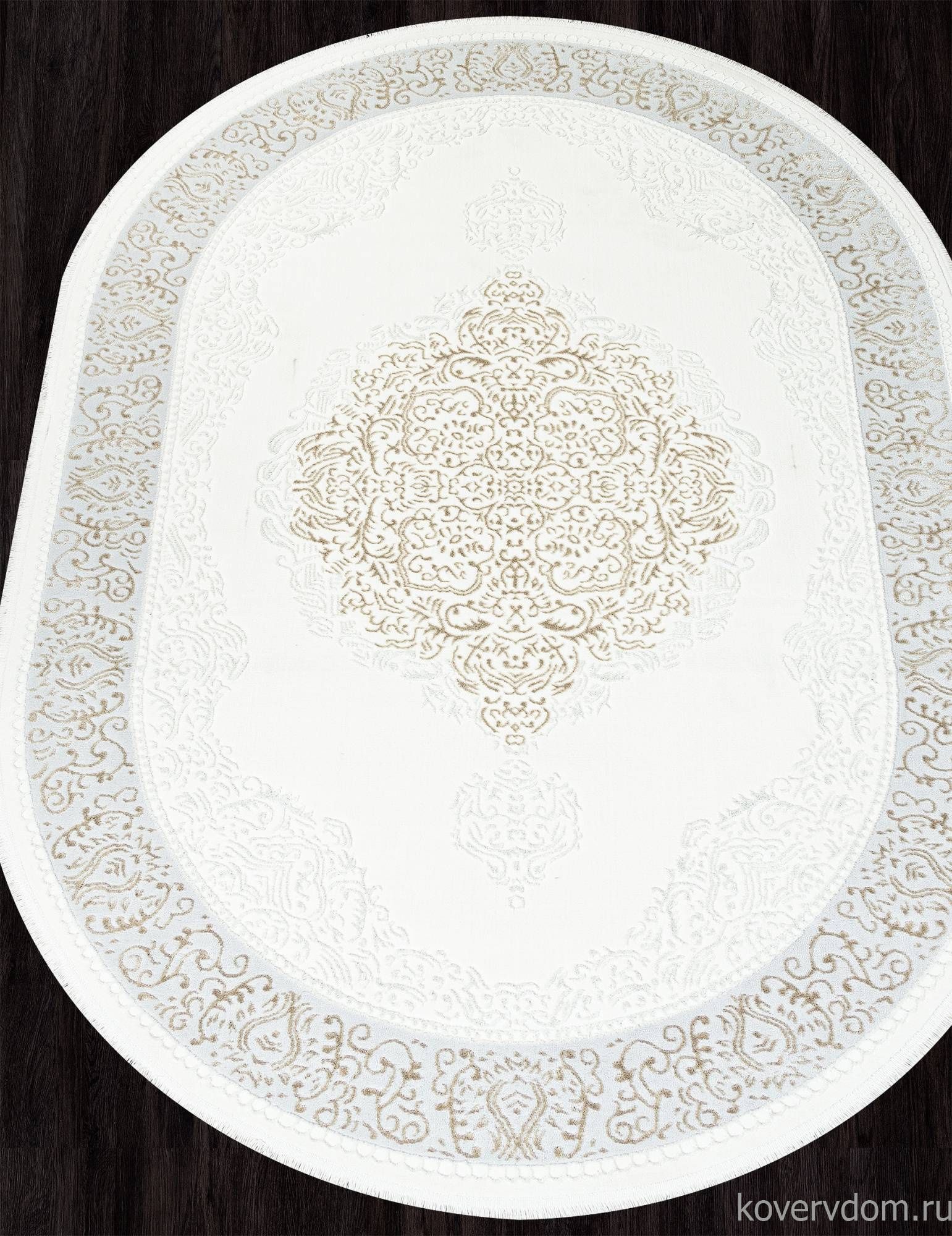 Ковер SAHARA 00759B CREAM HB / BEIGE FDY Овал